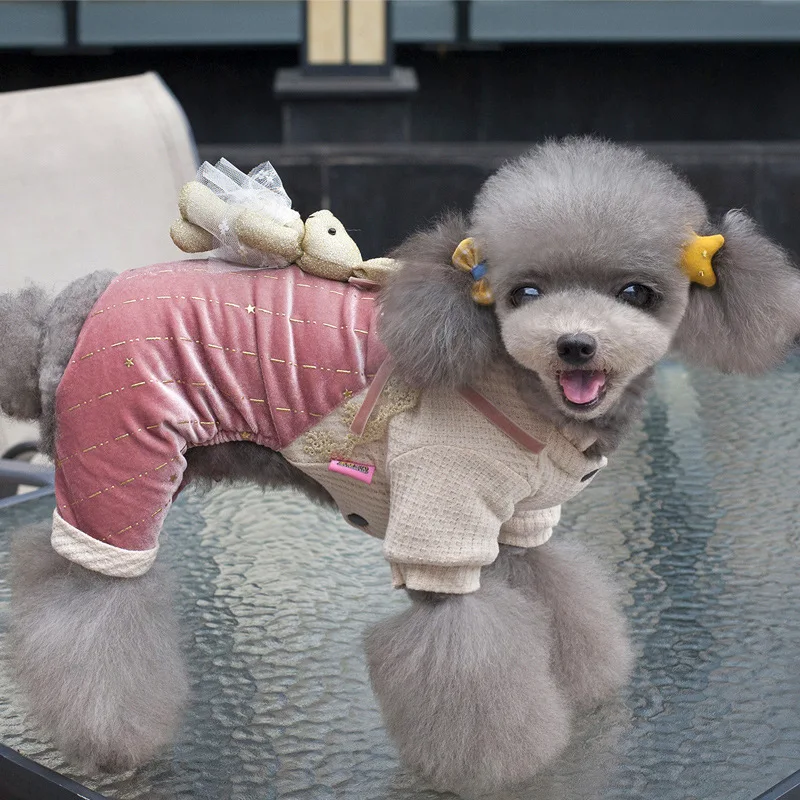 Розовый, серый цвета xs-xl различные размеры теплая одежда для собак осень-зима Одежда для домашних животных игрушки декор куртка