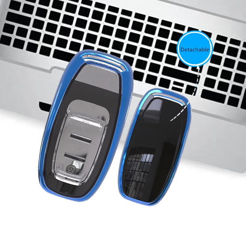 

High Grade TPU Car Key Case Cover For Audi A3 A4 A5 A6 A4L A6L Q5 Q7 TT Men Women Personality Keys Protective Sleeve