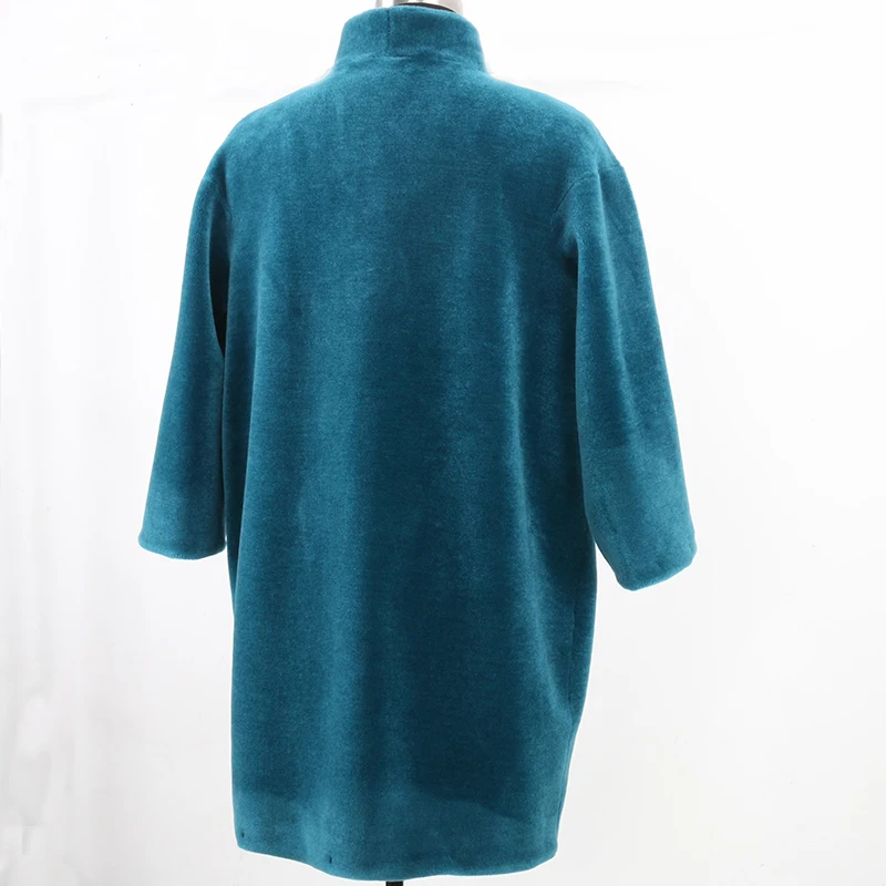 Nerazzurri пальто с натуральным мехом Женская куртка из овечьей шерсти среднего - Фото №1