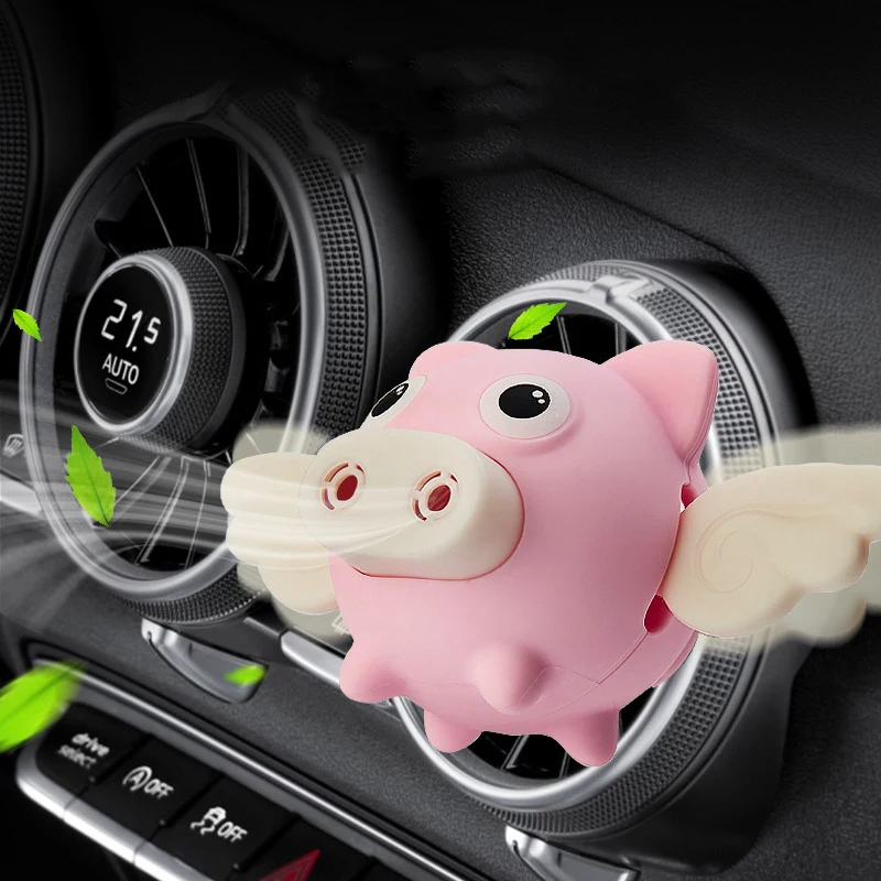 

Cartoon pig Car Air Freshener perfume Automobile Interior Perfume Clip Fragrance Decoration Ornaments Car Accessories