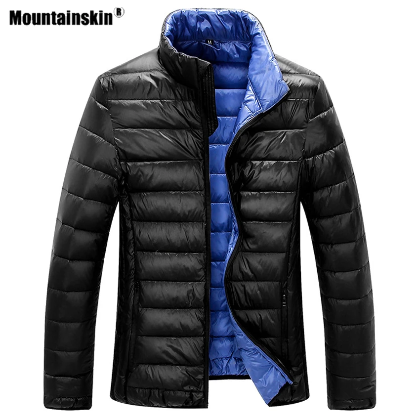 

Mountainskin Men's Duck Down Hiking Jackets Ultra light Autumn Winter Outdoor Sports Lightweight Portable Male Overcoats VA456