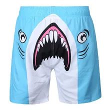 A855 новые творческие толстовки из полеэстра с принтом в виде акулы Для мужчин пляжные летние шорты штаны быстросохнущая пляжные шорты для серфинга Для мужчин купальники купальный костюм Sunga вещей короткая спортивная одежда 2XL