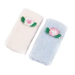2 шт миниатюрные полотенца мыть ткань розовый и синий 1/12 кукольный домик аксессуары для ванной комнаты