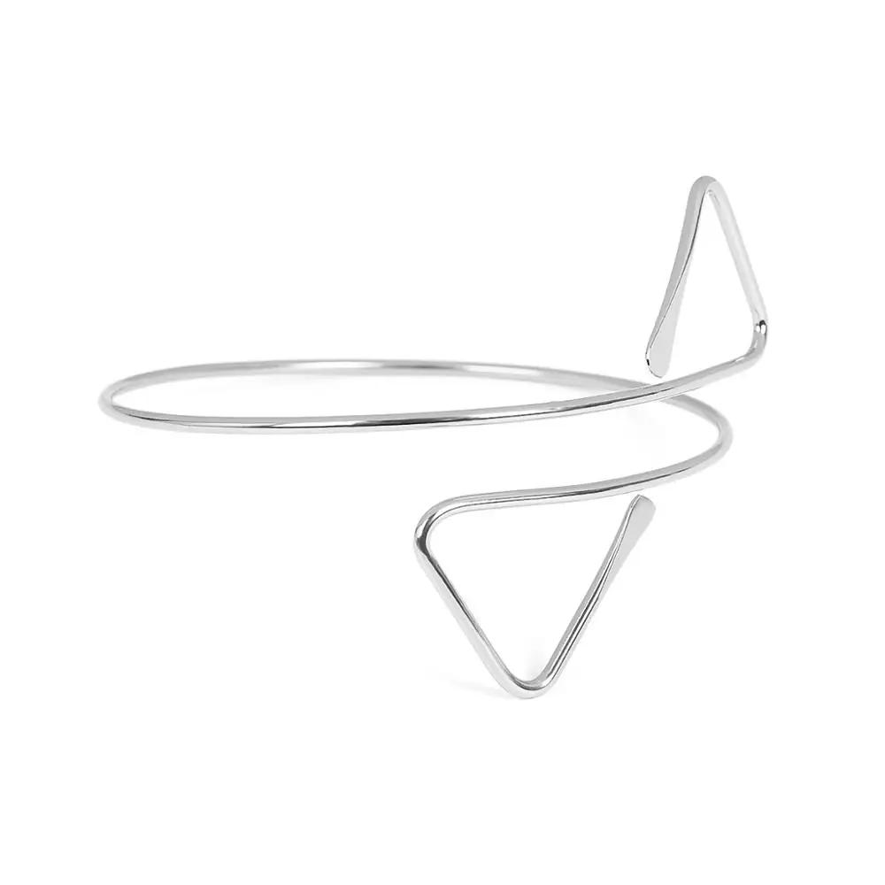Треугольный браслет на руку стильный геометрический треугольный регулируемый браслет на руку для женщин летний персональный преувеличенный браслет