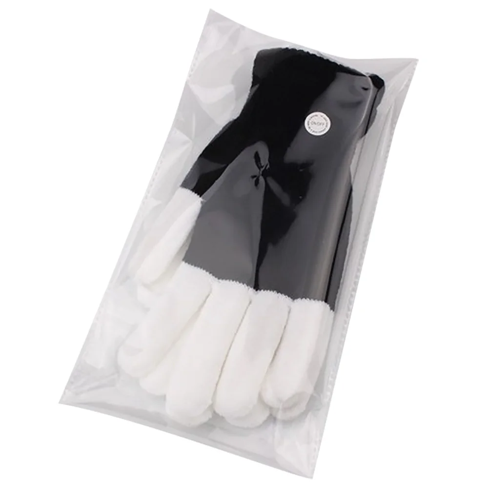 Мигающие перчатки светодиодный черный белый перчатки бар вечерние вспышки вечерние подсветка пальцев световые полосы новые идеи креативные Варежки 1 пара