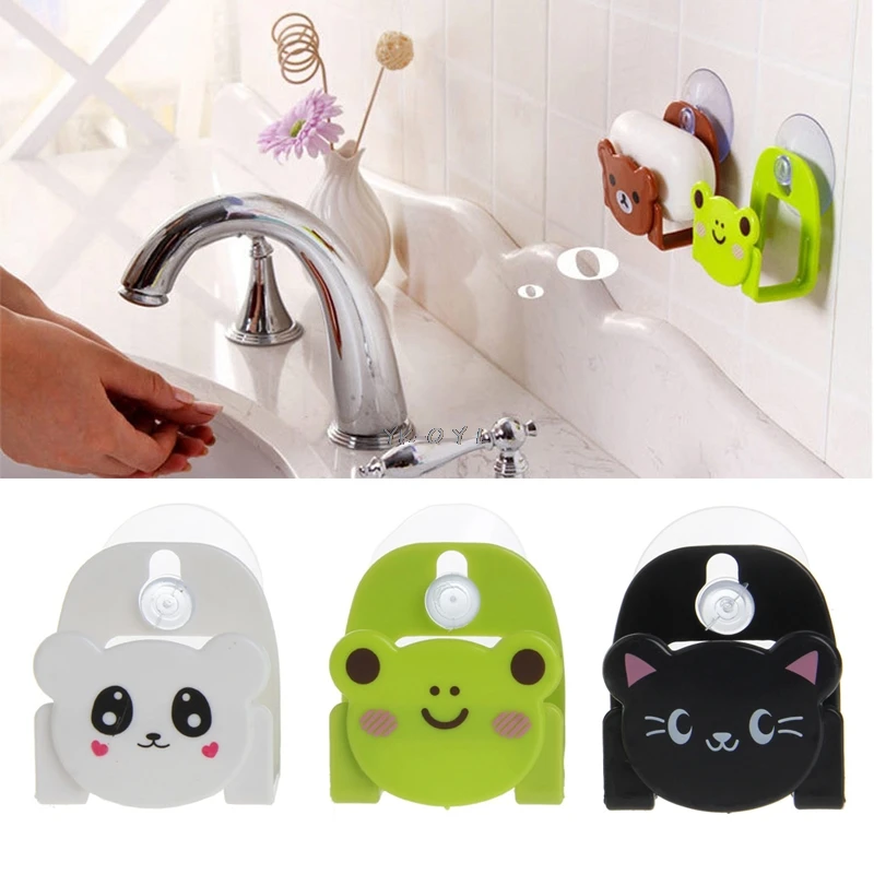 

Kitchen Bathroom Drain Suction Cup Sink Holder Sponge Soap Brush Storage Rack