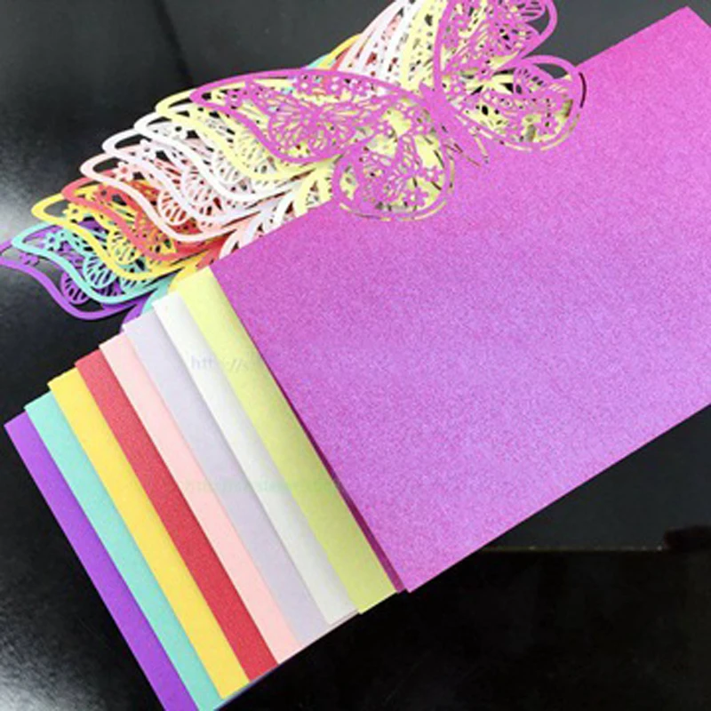10 Colors 50pcs Butterfly Laser Cut Table Name Place Cards Favor Table Name Message Setting Card Wedding Birthday Party Supplies (4)