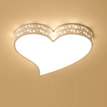 

Art personality LED heart ceiling light bedroom living room book room lamps romantic simple atmospheric ceiling lamps ZA1128528