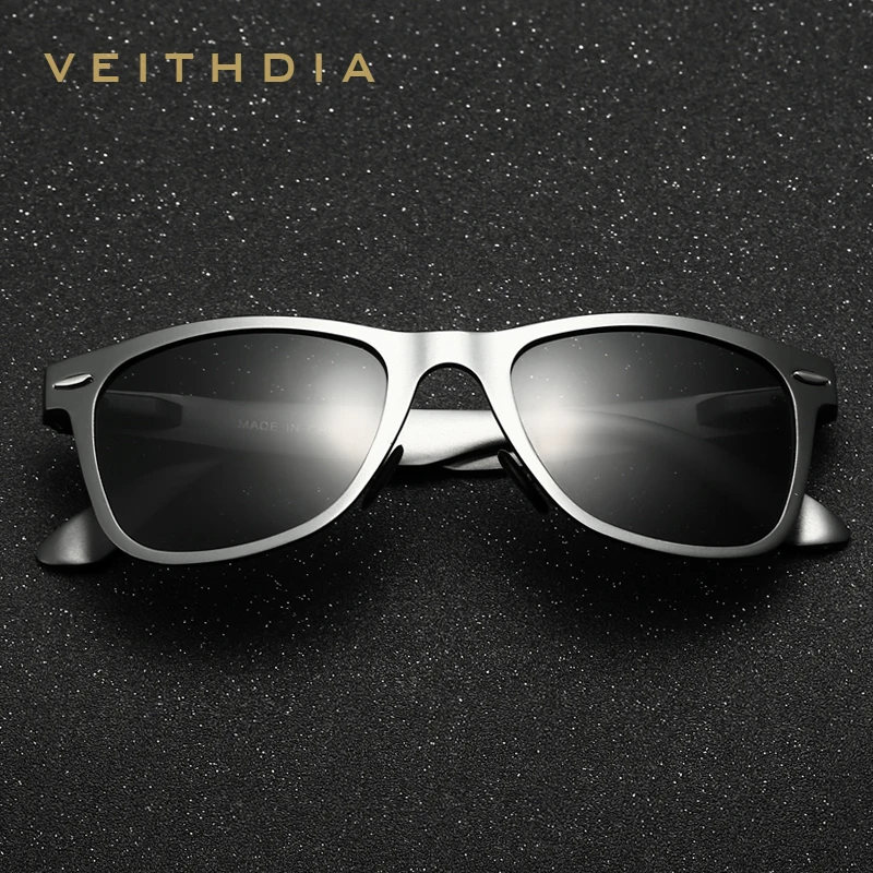 Online Gafas de sol clásicas de marca VEITHDIA gafas de sol cuadradas polarizadas para hombres gafas de sol