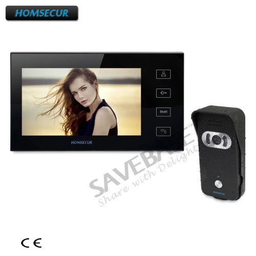 

HOMSECUR 7" Wired Video Door Entry Phone Call System with IR Night Vision Transportation from RU