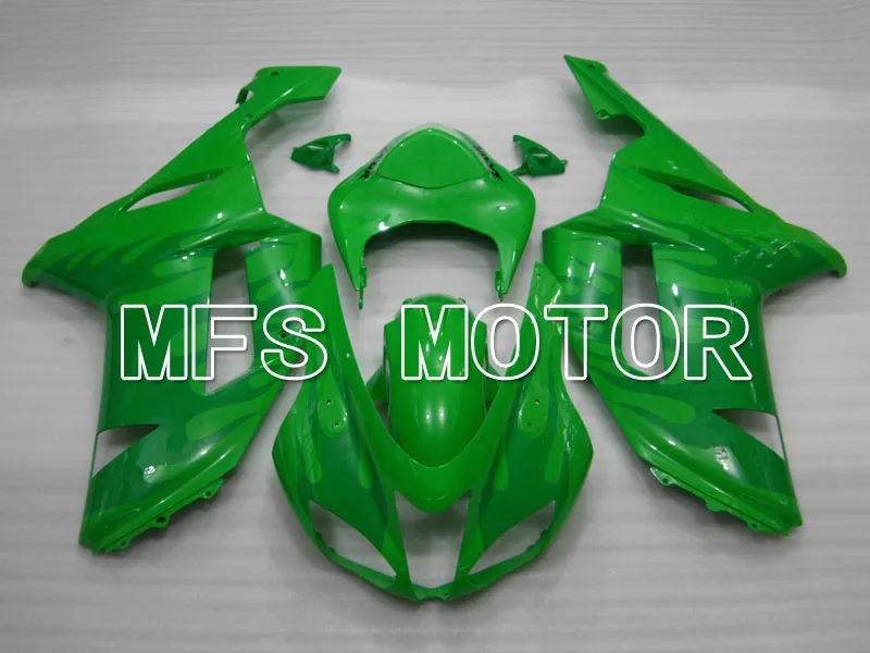 

For Kawasaki NINJA ZX6R 2007 2008 07 08 Bodywork Injection ABS Fairing Kits NINJA ZX 6R 07 08 - Gree Flame - Green