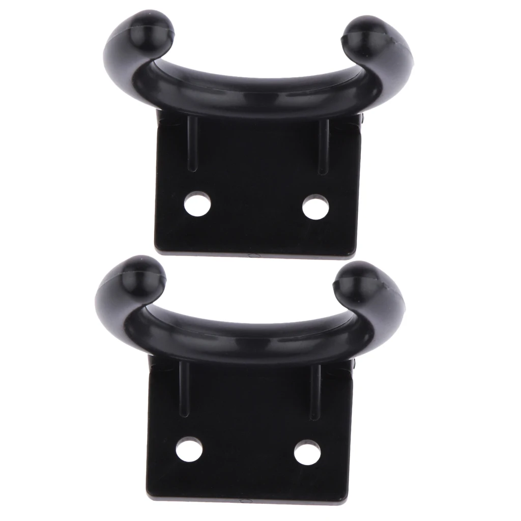2Pcs C-Shaped Universal Wireless Microphone Clip Stand Clamp Holder Mount with Flexible Soft Plastic Construction 