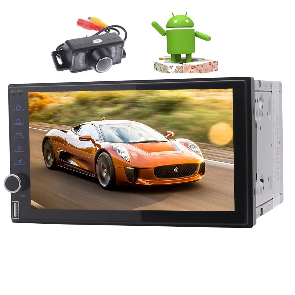 Android 7 1 GPS стерео большой &quotсенсорный экран FM/AM/RDS автомобильное радио bluetooth