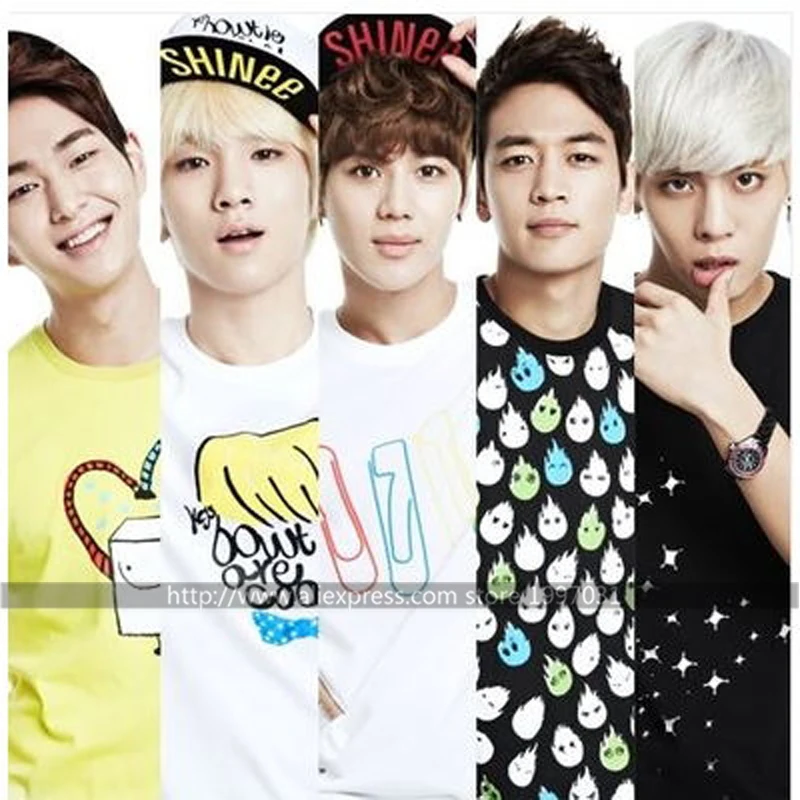 

KPOP SHINee Directed By SHINee Taemin Jonghyun Key Minho Onew same style short sleeved T-shirt