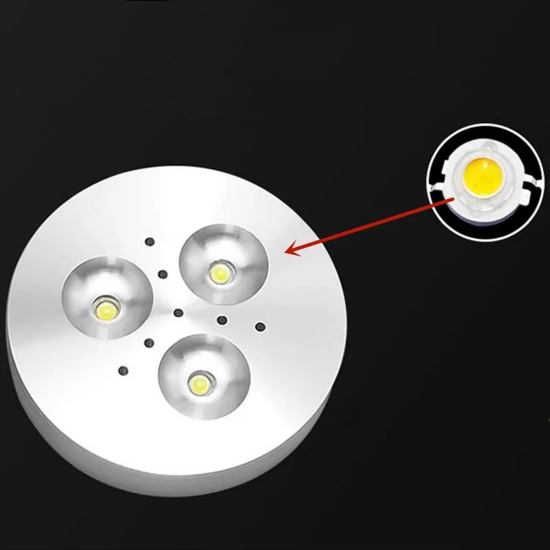  Hot sale 1set Led Puck Light Warm Cold White Kitchen Under Cabinet Lights 4pcs/6pcs/9pcs lamps+1spl - 32903353163