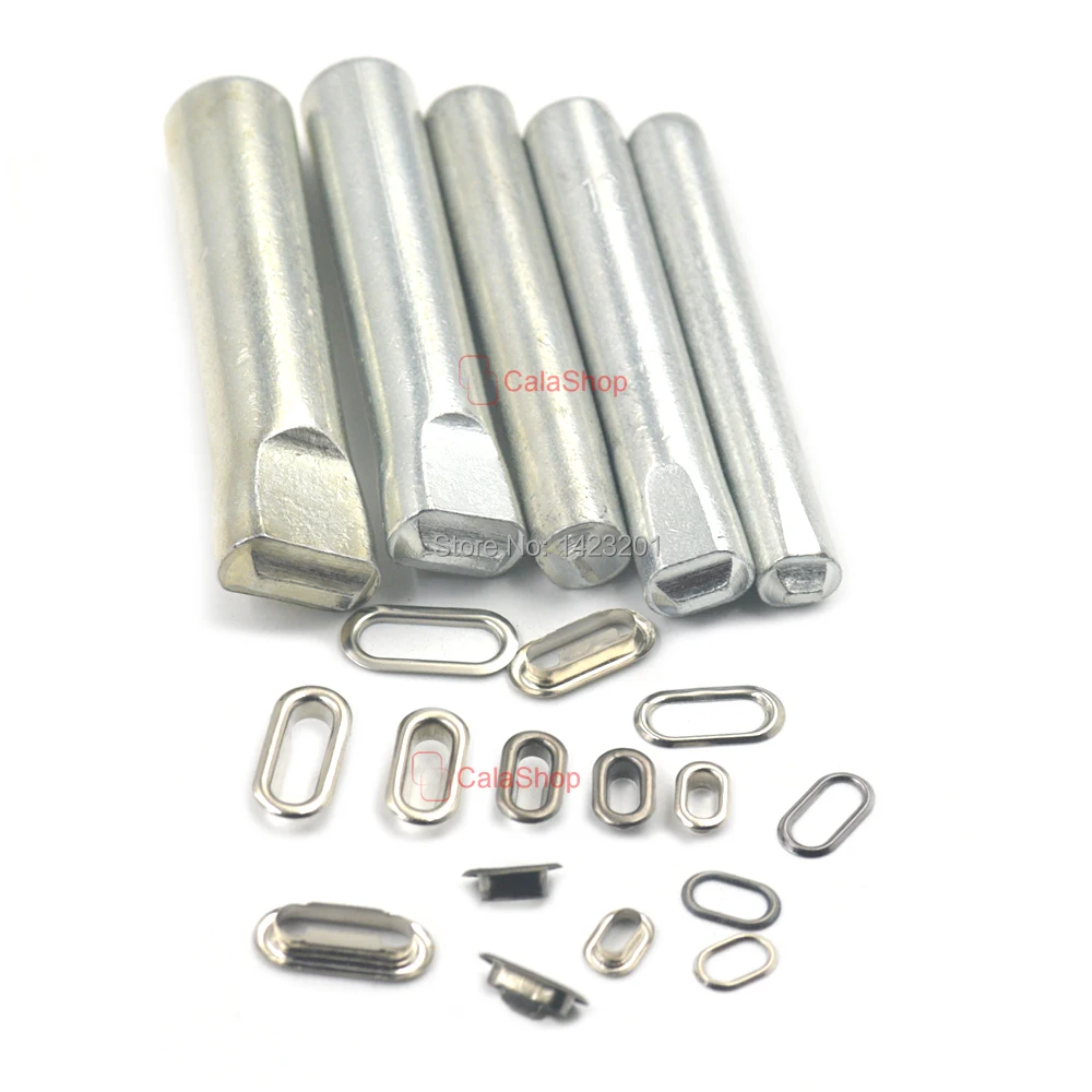 

20 Pcs / Lot Brass Oval Eyelets Grommet With 1 PCS Tool Washer For Canvas Clothing Bags Purse Craft DIY Handwork