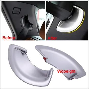 

Wooeight 2Pcs ABS Silver Rear Seat Safety Belt Buckle Cover Trim Sticker For Land Rover Discovery Sport 2015 2016 2017 2018 2019