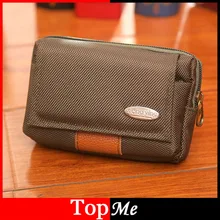 Мужская поясная сумка для мобильного телефона, мужской чехол на молнии, кошелек для монет, тканевая водонепроницаемая сумка хорошего качества на ремне, Повседневная поясная сумка, сумки
