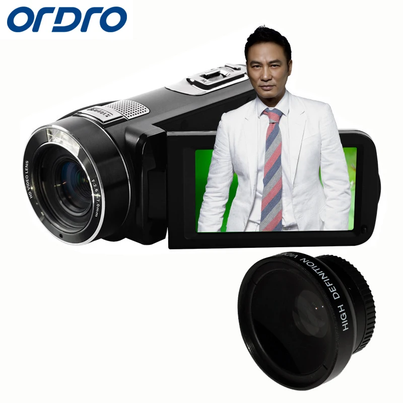 

ORDRO HDV-Z8 1080P Full High Definition Video Recording Camera 16x Digital Zoom 24.0 Mega-Pixel HI CMOS Sensor With LCD Screen