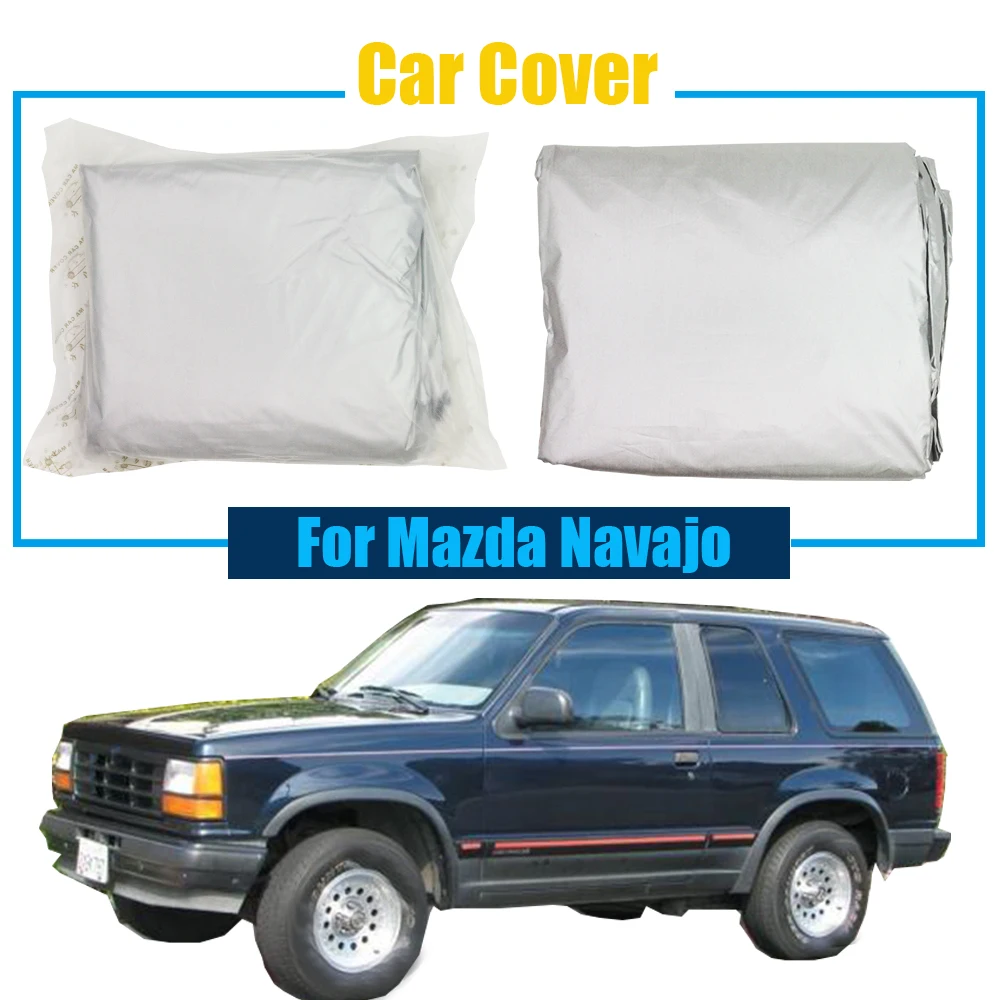 

Cawanerl Car Cover SUV Anti UV Sun Rain Snow Scratch Resistant Cover Sun Shade Dust Proof For Mazda Navajo