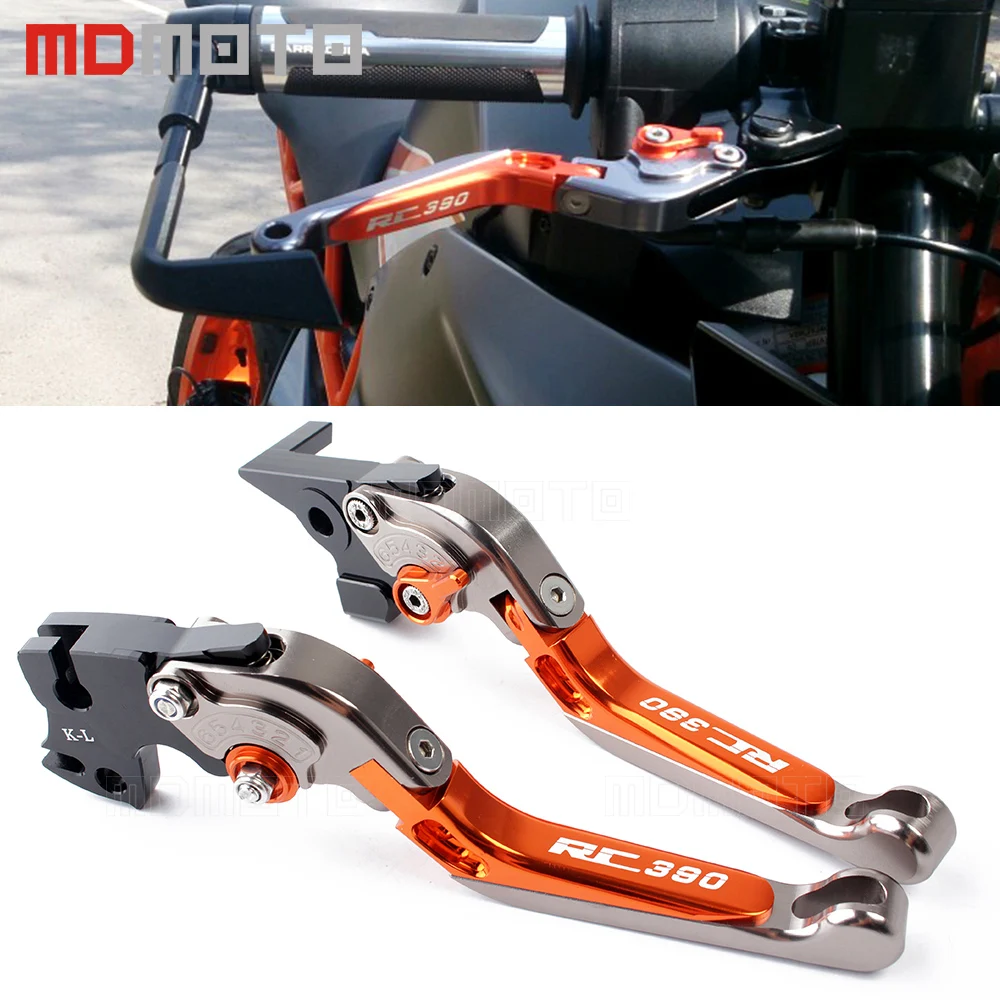/ 2017 CNC allungabile pieghevole moto regolazione del freno leve frizione per KTM 390/ Duke 2013/