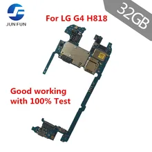Бренд Jun Fun разблокирована 32 ГБ для LG G4 H818 материнская плата, оригинальная для LG G4 H818 32 Гб материнская плата Тест и двойная sim-карта