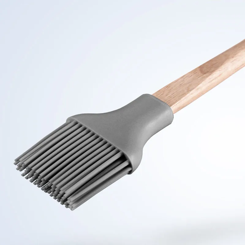 Silicone brush wood handle  (5)