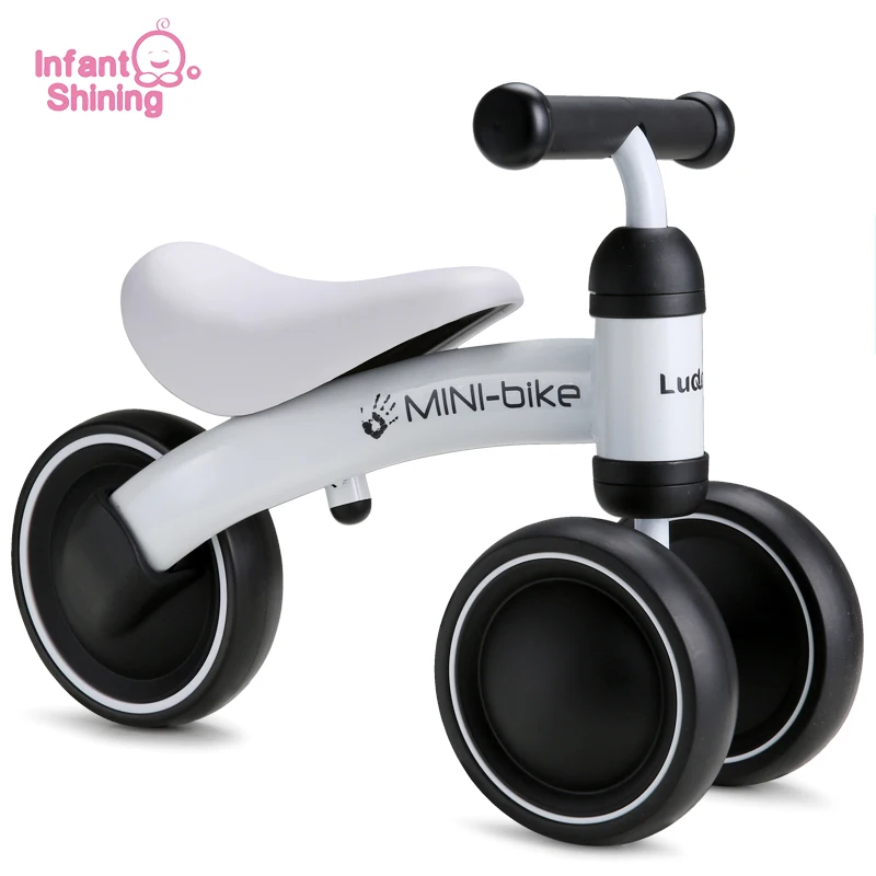 Bebé brillante bebé niños paseo en bicicleta 1-3 años bebé juguetes para el aprendizaje pie de bebé bicicleta Scooter de seguridad - 1