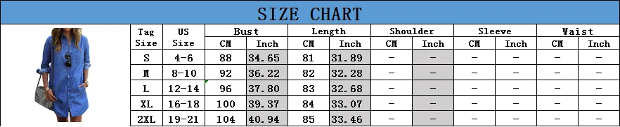 7Women Casual Denim Dresses
