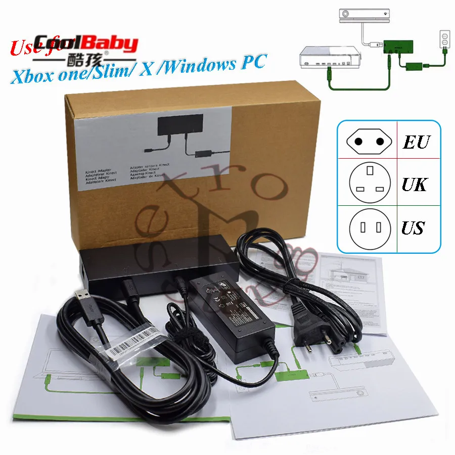 2022 Kinect Adapter for Xbox One XBOXONE 3.0 Adaptor EUR Plug AC Power Supply For S | Электроника