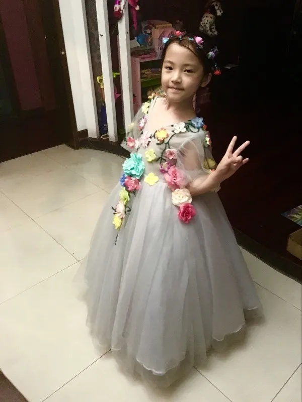 Платье принцессы с цветочным рисунком для маленьких девочек; платье для девочек; летняя детская одежда; повседневное школьное платье для маленьких девочек; Одежда для девочек