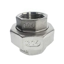 1/8'' - 4'' BSPT Female Threaded Union Stainless Steel 304 Cast Pipe Fitting Class 150