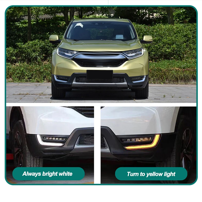 ROADOT автомобиля светодиодный дневные ходовые огни для Honda CR V таможенный приходной
