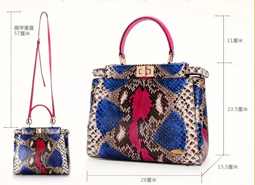 Python Snake Skin Designed by OCEANIC SNAKESKIN Women's Bag