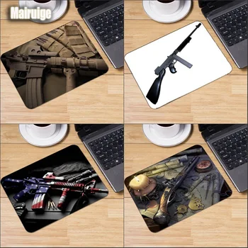 

Mairuige Handsome Guns Weapon Mouse Pad Rubber Anti Slip and Smooth Speed Table Mat Decorating Office Games Size 290x250x2
