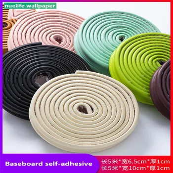 

Waistline baseboard 3D wall stickers foam edge banding border living room bedroom kitchen waterproof anti-collision wall sticker