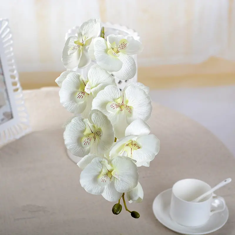 10 шт./лот, Реалистичная искусственная Орхидея, Бабочка, цветок, Шелковый фаленопсис, Свадебный дом, сделай сам, Декоративные искусственные цветы - Цвет: G