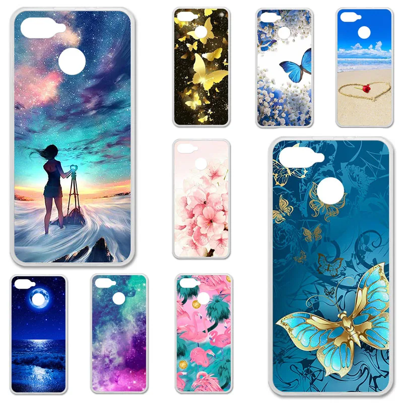 

TPU Cases For Oukitel C11 Pro Case Silicone Floral Painted Bumper For Oukitel C11 Pro 5.5 inch Phone Cover Soft Back Fundas