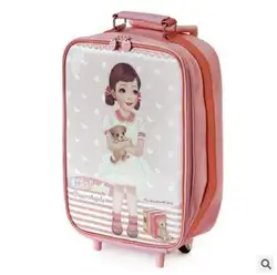 Детский чемодан с колесами для девочек, детская дорожная сумка на колесиках для девочек, дорожная сумка на колесиках, багажные рюкзаки с