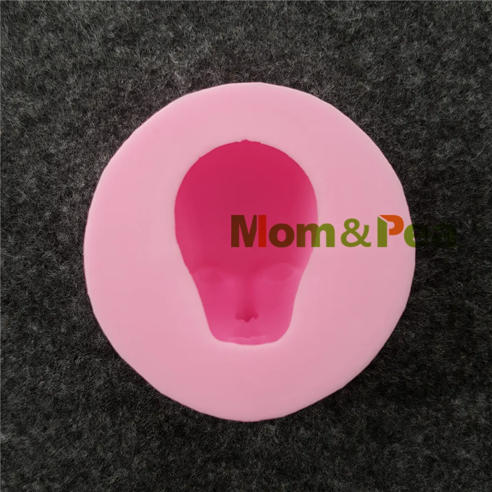 Mom& Pea 1140,, силиконовая форма для головы и лица, украшение торта, помадка, 3D форма для торта, пищевая форма