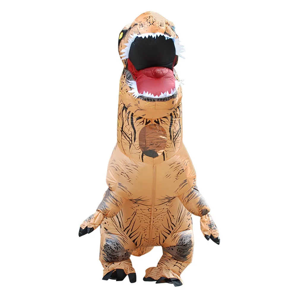 Inflable T-Rex dinosaurio traje de fiesta juguetes al aire libre juego educativos niños 26