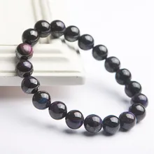 10 мм Фиолетовый природные Сугилита Bracelts Для женщин стрейч Кристалл Gemstone Круглый браслет из бисера