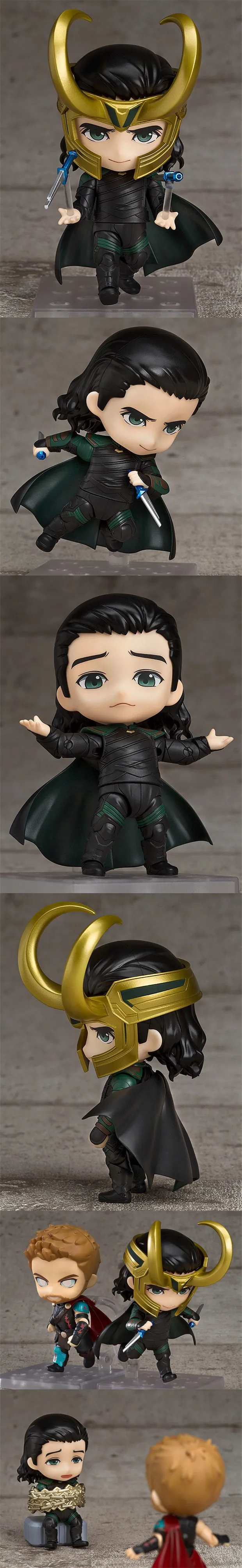 Аниме Marvel Мстители локи в фильме Тор Nendoroid 866 милый каваи Супер герой 10 см фигурка игрушки