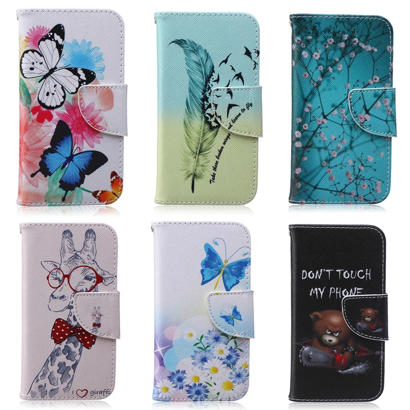 Phone Wallet Case Stand Cases for coque fundas Sony eXperia Xperia M4