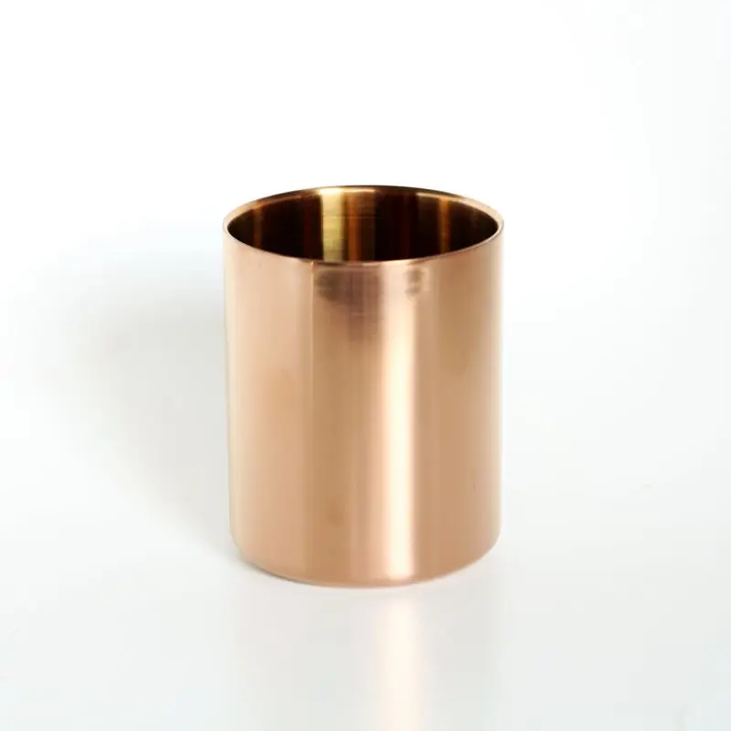 Nordic Медная позолоченная золотая ваза Держатель для ручек Подсвечник Ваза из нержавеющей стали
