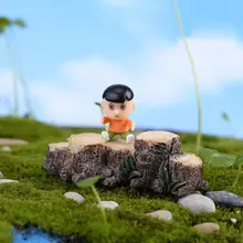 Миниатюрный пень из смолы мини пейзаж Сказочный Сад Мини-орнамент декор для кукольного домика