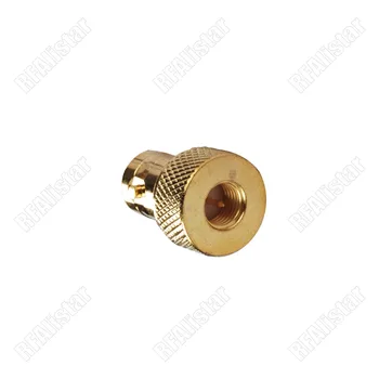 

50 Pieces SMA Male to BNC Female Adapter Straight Connector for Vertex Icom Kenwood Radio Adaptor Gold Brass