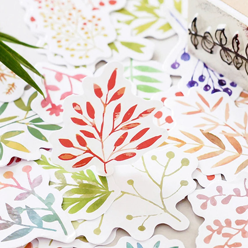 

46pcs/pack Cute Home Decorative Sticker Paper Scrapbook Sticky Label Diary Album Stationery Stickers Gifts For Kids