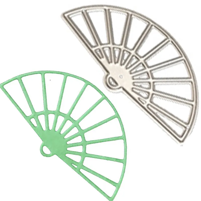 1pc Fan Cutting Dies Stencil Craft Embossing Metal Dies DIY Paper Cards