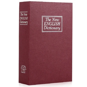 

Dictionary Book Safe Diversion Secret Hidden Security Stash Booksafe Lock&Key Red